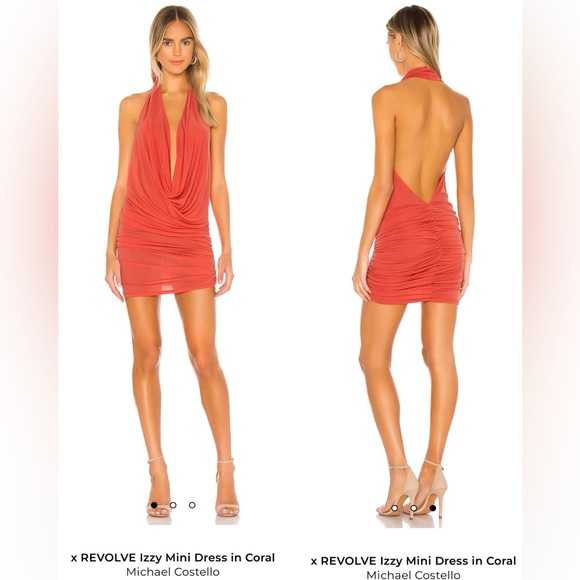 Michael Costello Dresses & Skirts - NWT Michael Costello x Revolve Izzy Mini Dress in Coral , size M